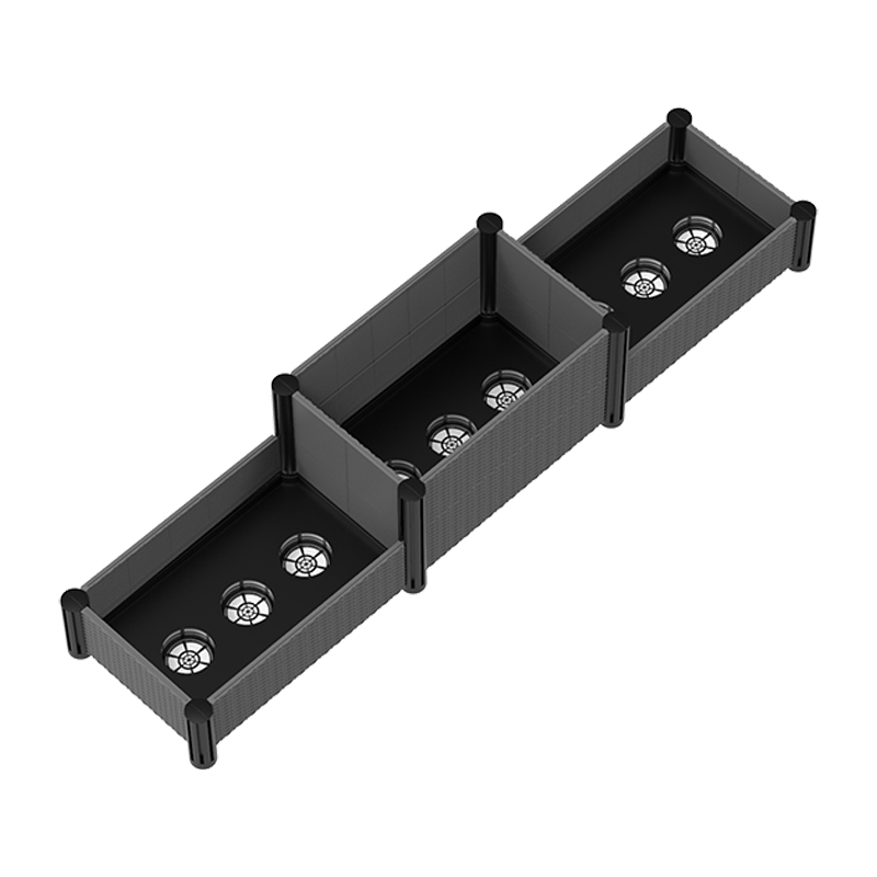 Trädgårdssäng i rottingplast 4x 15cm pos BGB3U1503030